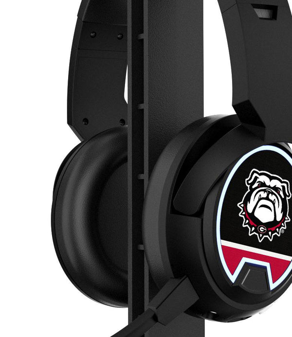 Georgia Bulldogs Stripe Gaming Headphones