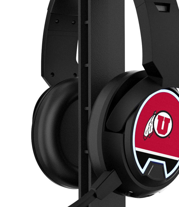 Utah Utes Stripe Gaming Headphones