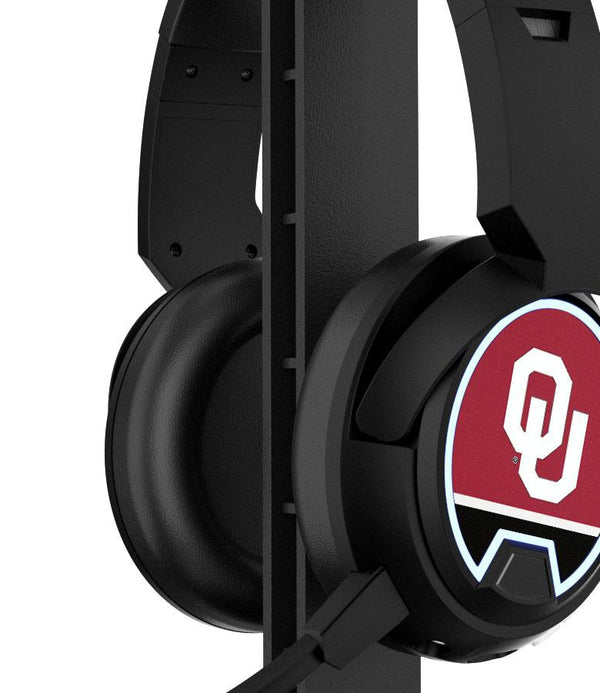 Oklahoma Sooners Stripe Gaming Headphones