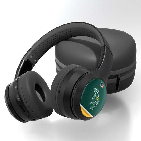 Oakland As  Home 1988 - Cooperstown Collection Stripe Wireless Over-Ear Bluetooth Headphones