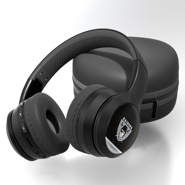 Oakland Raiders 1963 Historic Collection Stripe Wireless Over-Ear Bluetooth Headphones