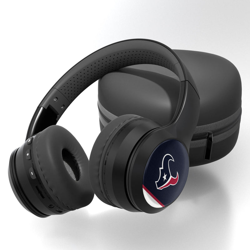 Houston Texans Stripe Wireless Over-Ear Bluetooth Headphones