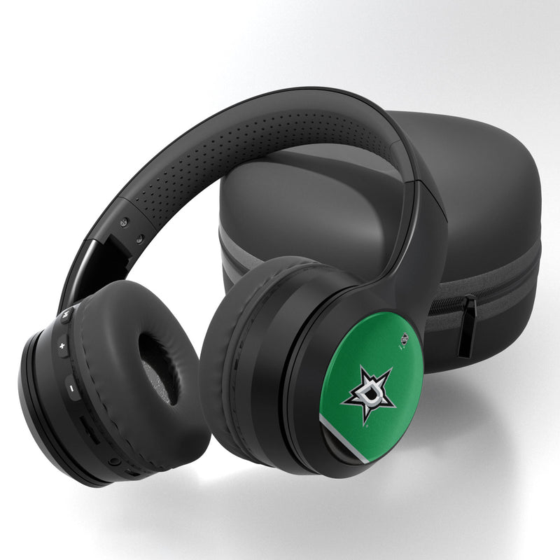 Dallas Stars Stripe Wireless Over-Ear Bluetooth Headphones