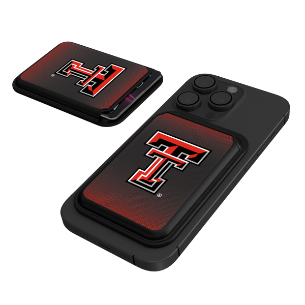 Texas Tech Red Raiders Linen Black Magnetic Credit Card Wallet