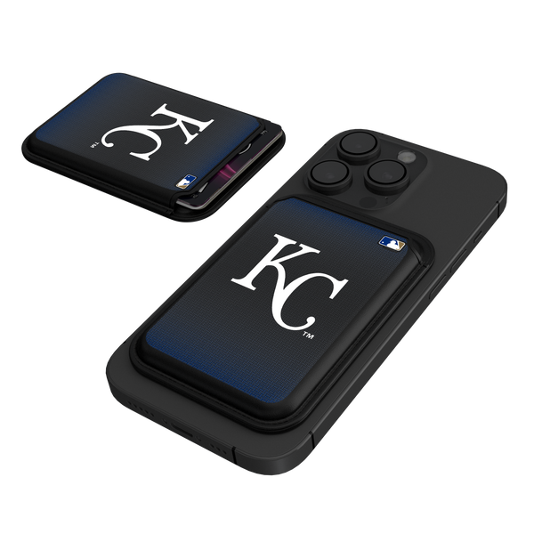 Kansas City Royals Linen Black Magnetic Credit Card Wallet