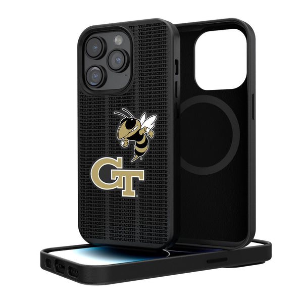 Georgia Tech Yellow Jackets Blackletter iPhone Magnetic Case