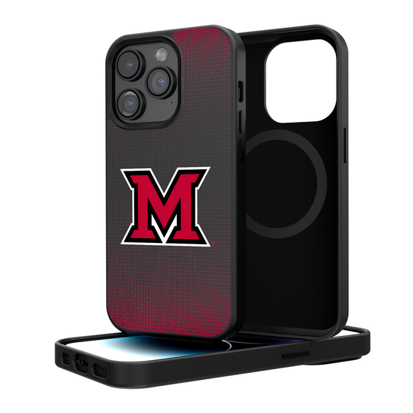 Miami RedHawks Linen iPhone Magnetic Phone Case