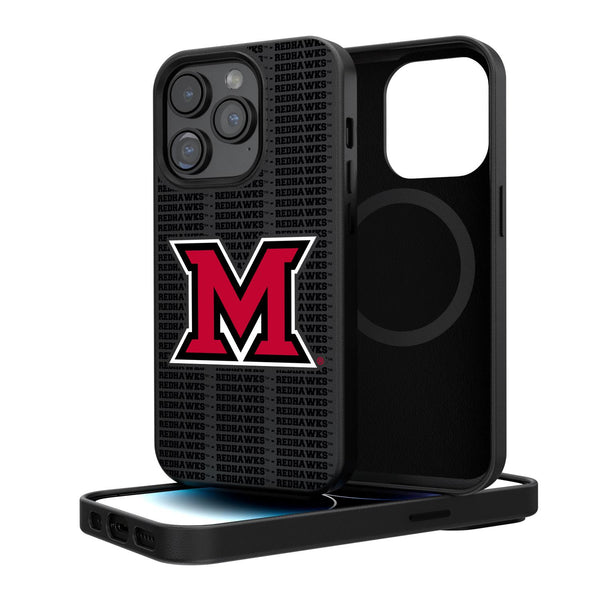 Miami RedHawks Blackletter iPhone Magnetic Case