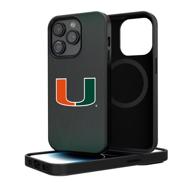 Miami Hurricanes Linen iPhone Magnetic Phone Case