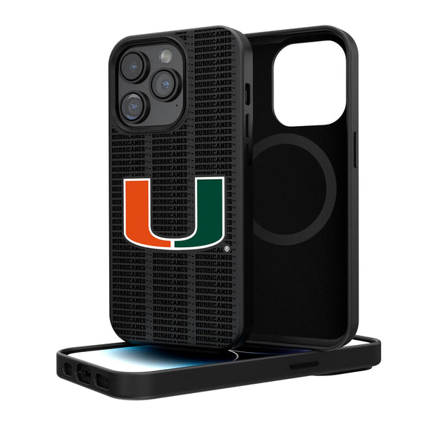 Miami Hurricanes Blackletter iPhone Magnetic Case