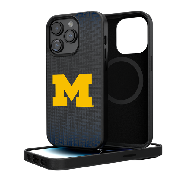 Michigan Wolverines Linen iPhone Magnetic Phone Case