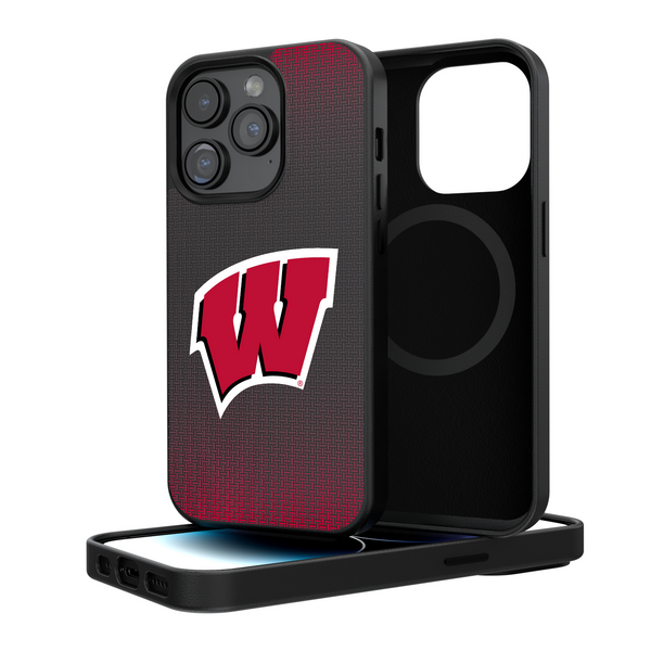 Wisconsin Badgers Linen iPhone Magnetic Phone Case