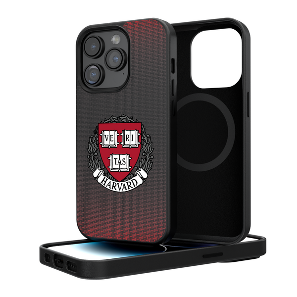 Harvard Crimson Linen iPhone Magnetic Phone Case