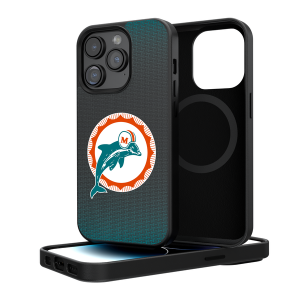 Miami Dolphins 1966-1973 Historic Collection Linen iPhone Magnetic Phone Case