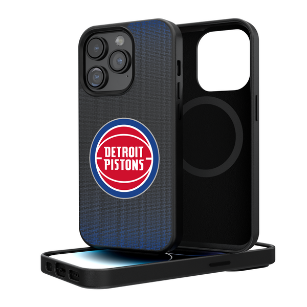 Detroit Pistons Linen iPhone Magnetic Phone Case