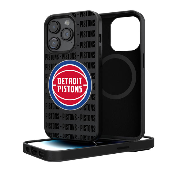 Detroit Pistons Blackletter iPhone Magnetic Case