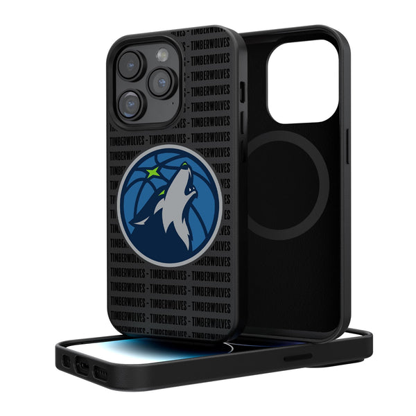 Minnesota Timberwolves Blackletter iPhone Magnetic Case