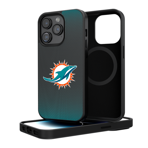 Miami Dolphins Linen iPhone Magnetic Phone Case