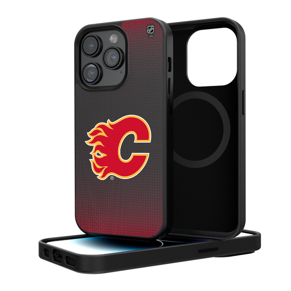 Calgary Flames Linen iPhone Magnetic Phone Case