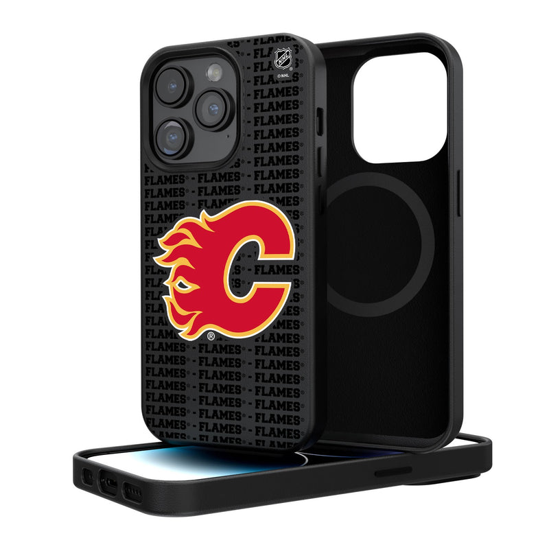 Calgary Flames Blackletter iPhone Magnetic Case