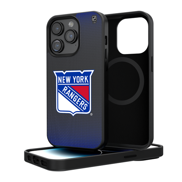 New York Rangers Linen iPhone Magnetic Phone Case