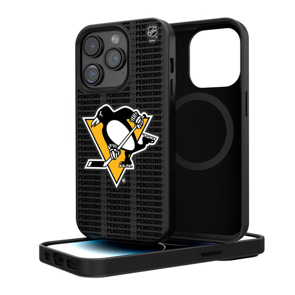 Pittsburgh Penguins Blackletter iPhone Magnetic Case