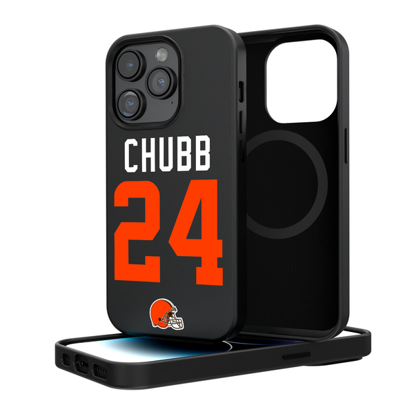 Nick Chubb Cleveland Browns 24 Ready iPhone Magnetic Phone Case