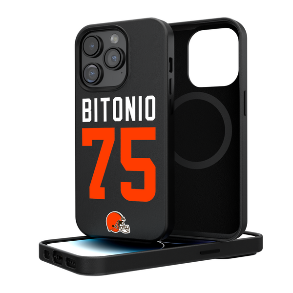 Joel Bitonio Cleveland Browns 75 Ready iPhone Magnetic Phone Case