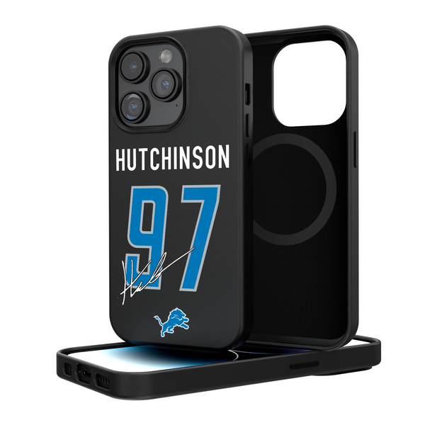 Aidan Hutchinson Detroit Lions 97 Ready iPhone Magnetic Phone Case