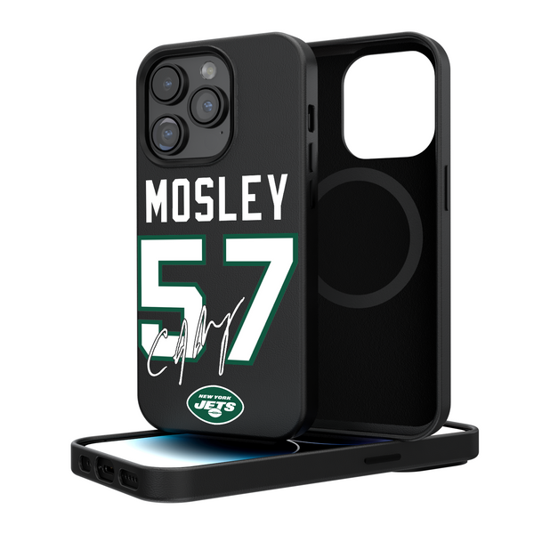 C.J. Mosley New York Jets 57 Ready iPhone Magnetic Phone Case