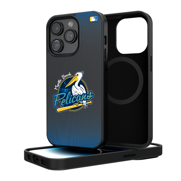 Myrtle Beach Pelicans Linen iPhone Magnetic Phone Case