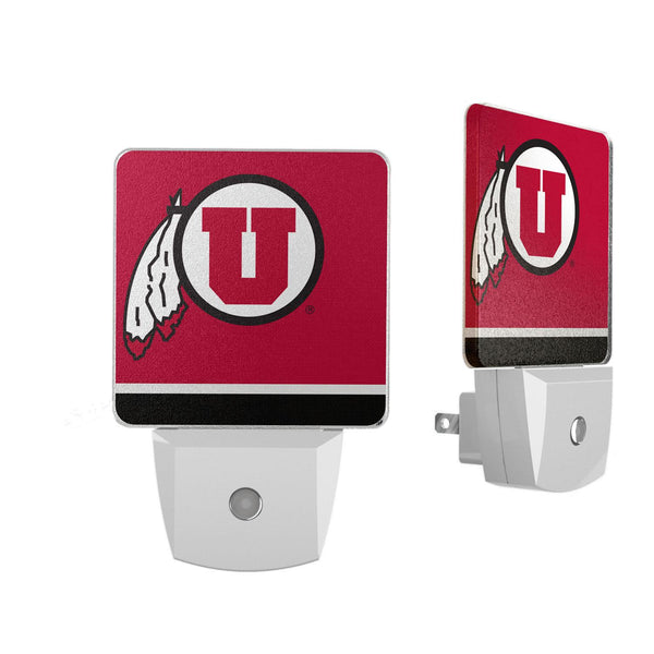 Utah Utes Stripe Night Light 2-Pack