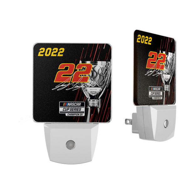 Joey Logano Penske 22 2022 NASCAR Champ Night Light 2-Pack