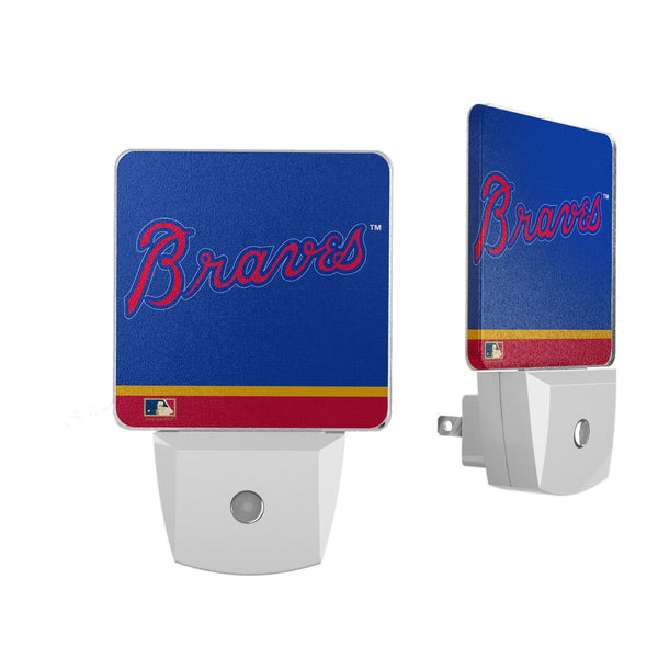 Atlanta Braves Home 2012 - Cooperstown Collection Stripe Night Light 2-Pack