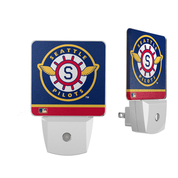 Seattle Pilots 1969 - Cooperstown Collection Stripe Night Light 2-Pack