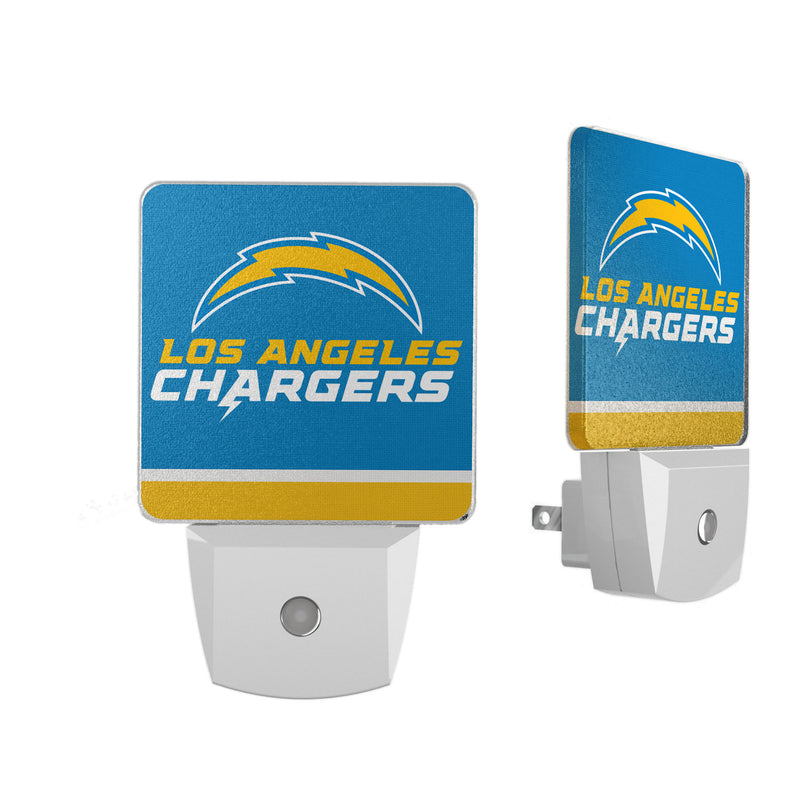 Los Angeles Chargers Stripe Night Light 2-Pack