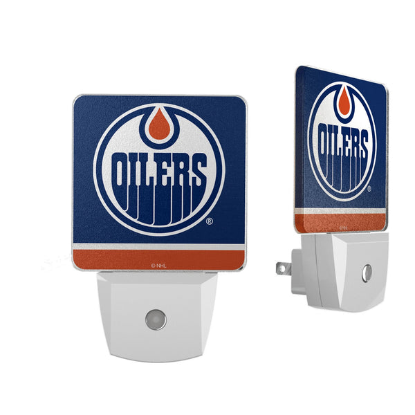 Edmonton Oilers Stripe Night Light 2-Pack