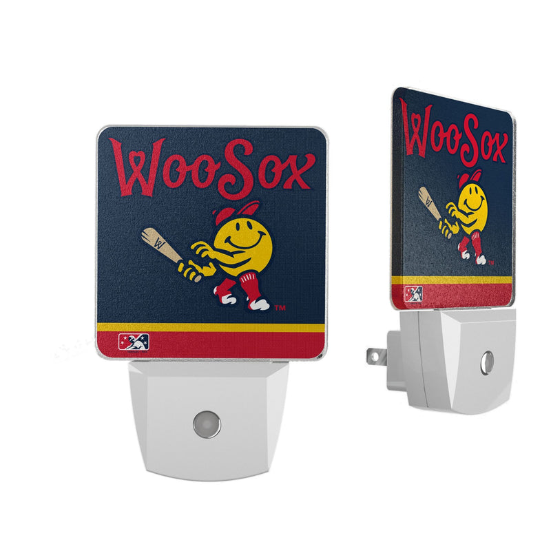 Worcester Red Sox Stripe Night Light 2-Pack