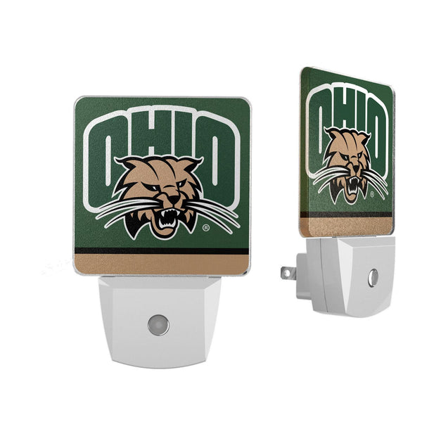 Ohio University Bobcats Stripe Night Light 2-Pack