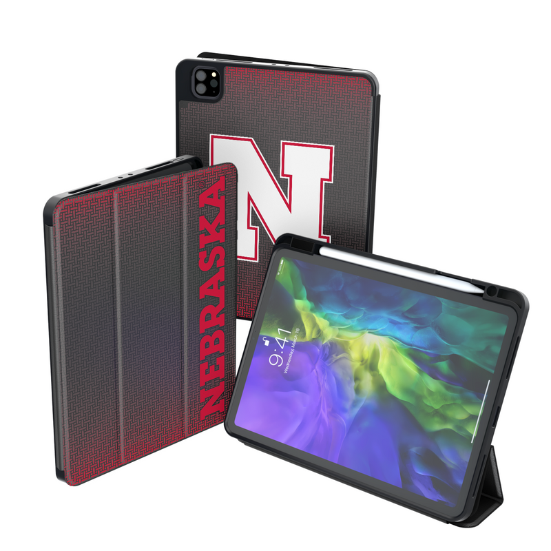 Nebraska Huskers N Linen iPad Tablet Case