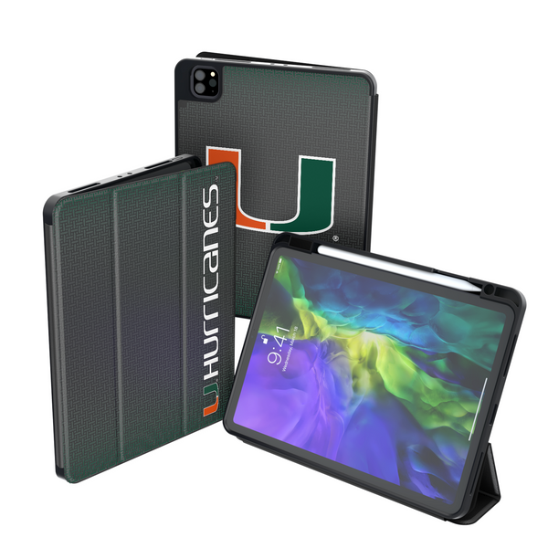 Miami Hurricanes Linen iPad Tablet Case