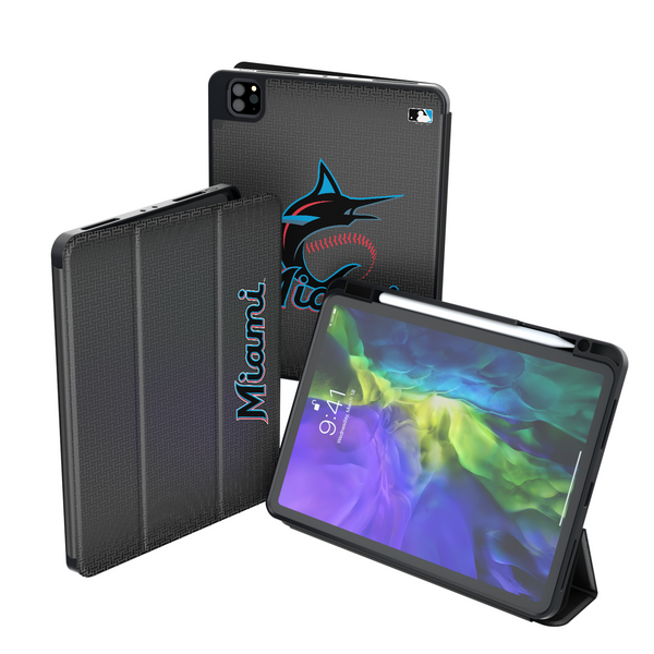 Miami Marlins Linen iPad Tablet Case