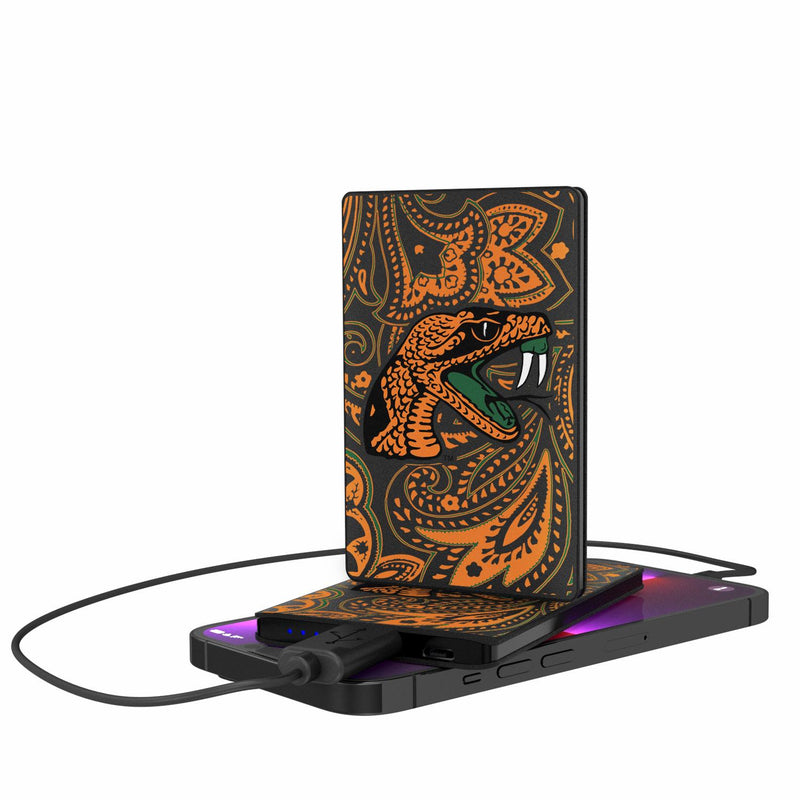 Florida A&M Rattlers Paisley 2500mAh Credit Card Powerbank