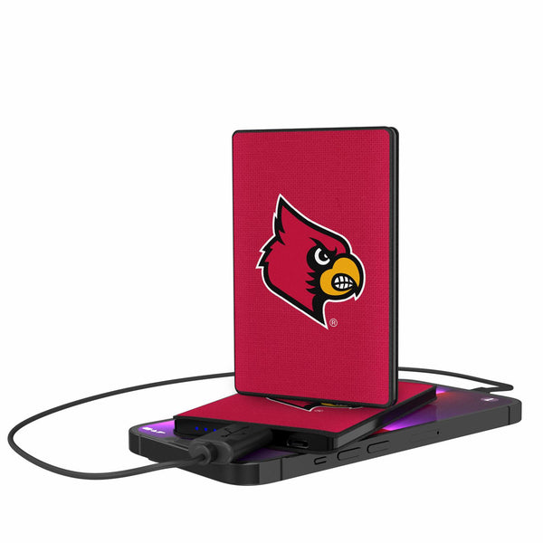 Louisville Cardinals Solid 2500mAh Credit Card Powerbank