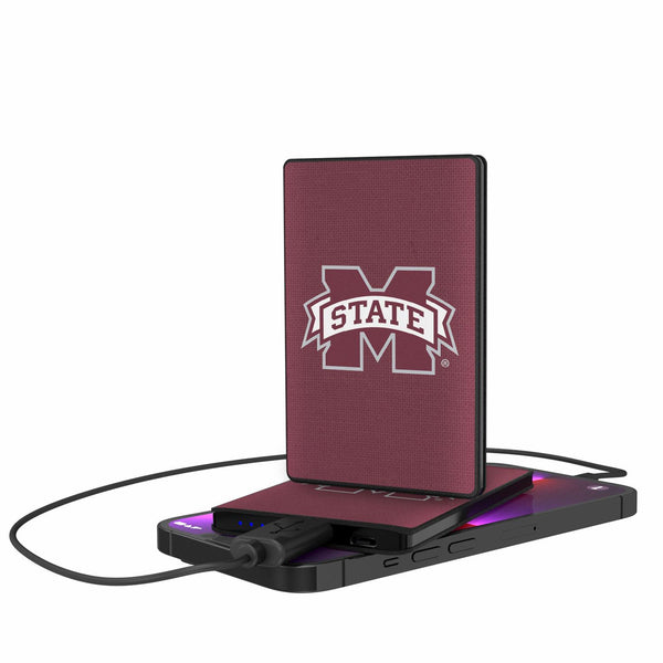 Mississippi State Bulldogs Solid 2500mAh Credit Card Powerbank
