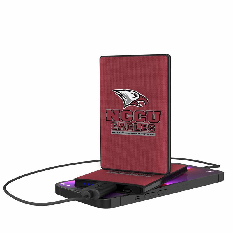 North Carolina Central Eagles Solid 2500mAh Credit Card Powerbank