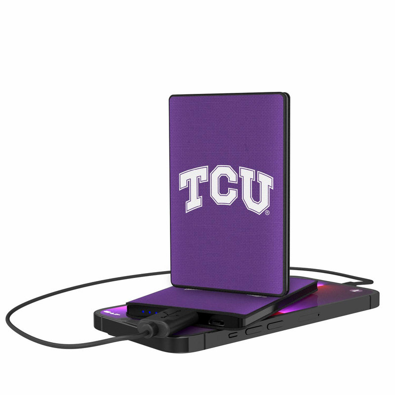 Texas Christian Horned Frogs Solid 2500mAh Credit Card Powerbank