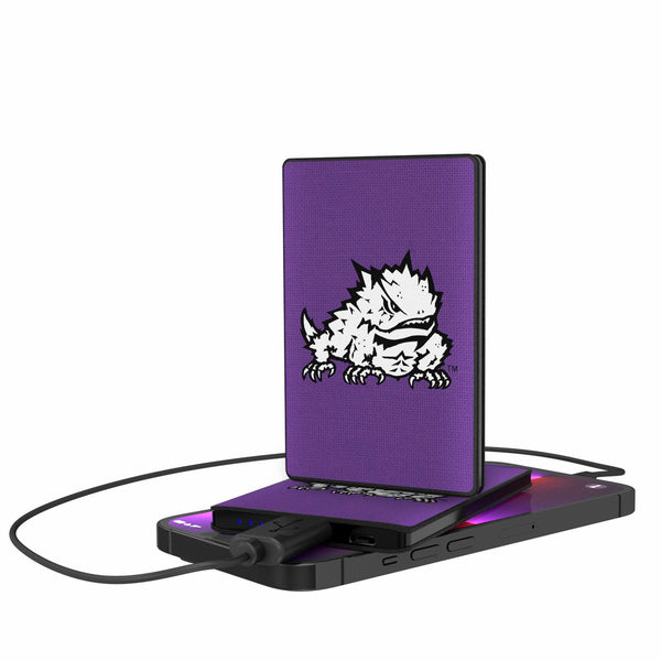 Texas Christian Horned Frogs Solid 2500mAh Credit Card Powerbank