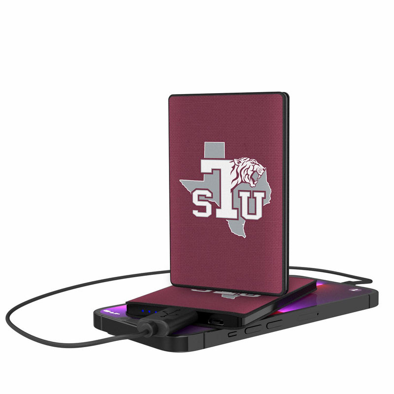 Texas Southern Tigers Solid 2500mAh Credit Card Powerbank