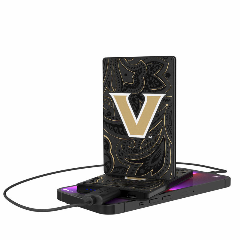 Vanderbilt Commodores Paisley 2500mAh Credit Card Powerbank